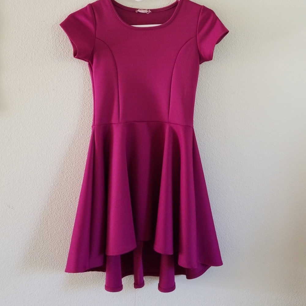 Magenta Simple Dress